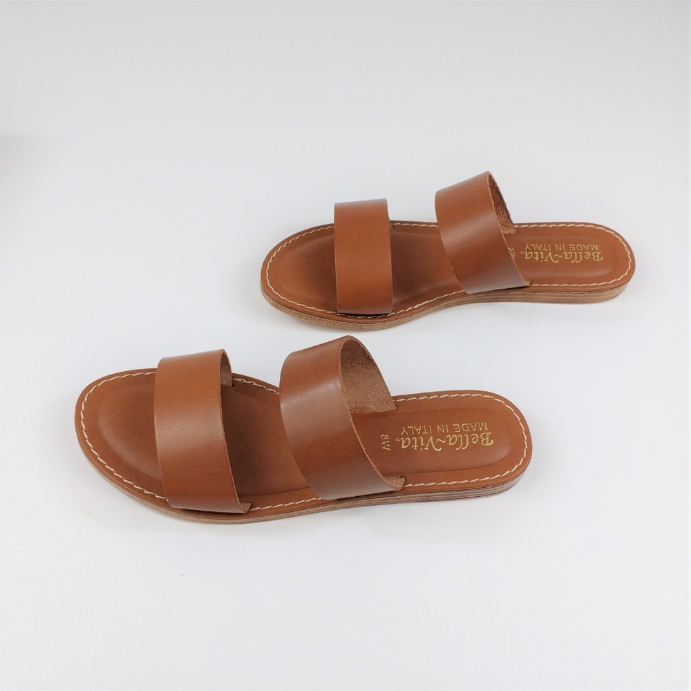 Bella Vita Imo Brown Whiskey Slide Sandal Italy 8W_7